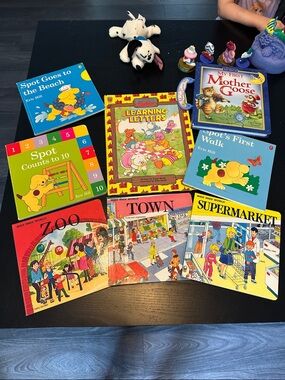 8 children’s books: vintage books, spot books, etc